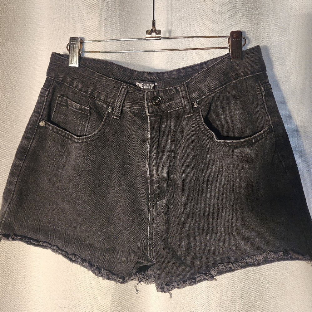 Blue Savvy Denim Shorts